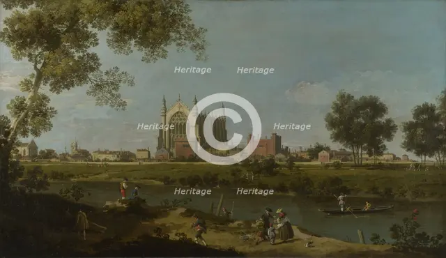 Eton College, c. 1754. Artist: Canaletto (1697-1768)
