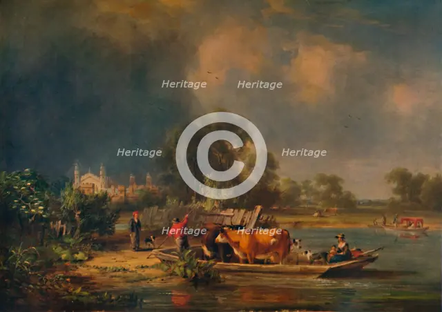 'Eton from the River', 19th century, (1935). Artist: John Hilder.