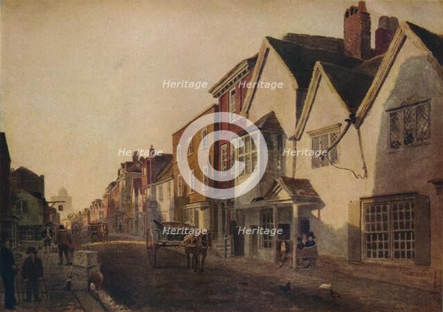 Eton High Street, c19th century, (1924). Creator: Peter de Wint.