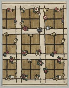 Eton Rural Cretonne (No. 172135), late 19th century. Creator: Unknown