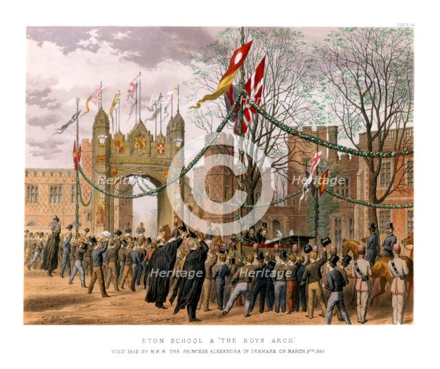 'Eton School & 'The Boys Arch', c19th century. Artist: Unknown