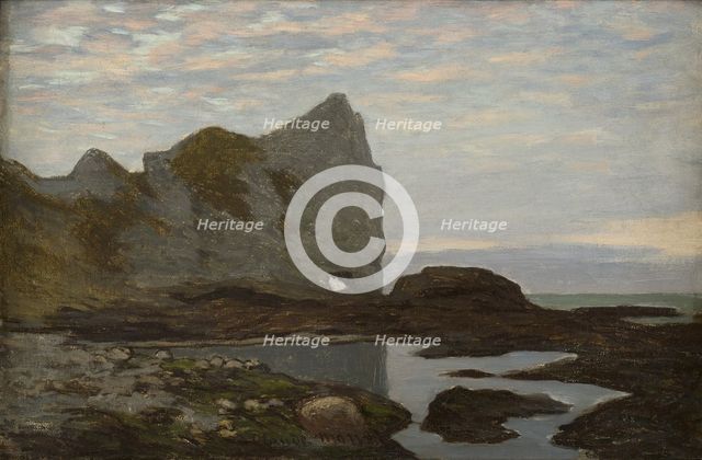 Étretat, ca 1864. Creator: Monet, Claude (1840-1926).