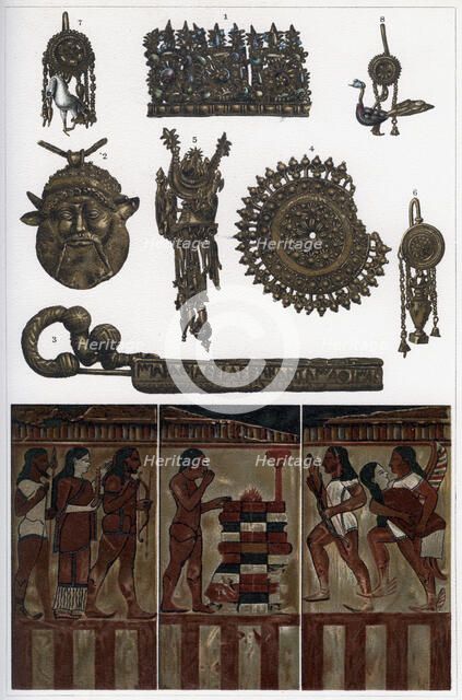 Etruscan antiquities from Clusium, Vulsinii, Vulci and Caere, 1902.Artist: Ernst Heinemann