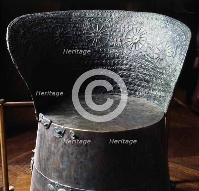 Etruscan Bronze Funerary Chair, 7th century BC. Artist: Unknown.