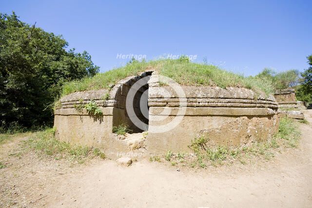 Etruscan tombs at Cerveteri, Italy. Artist: Samuel Magal