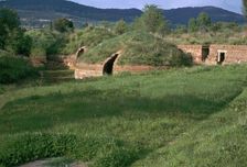 Etruscan tombs in the necropolis at Caere, 9th century BC