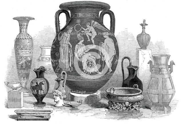 Etruscan vases, Chinese vessels, &c., 1845. Creator: Unknown.