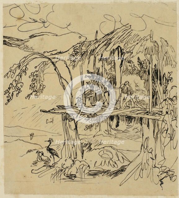 Etruscan Village, n.d. Creator: Rodolphe Bresdin.