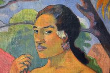 Eu haere ia oe (Woman Holding a Fruit. Where Are You Going?) 1893. Artist: Paul Gauguin
