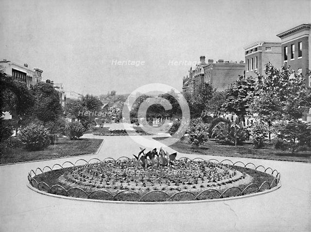 'Eutaw Place (looking north), Baltimore, Md.', c1897. Creator: Unknown.