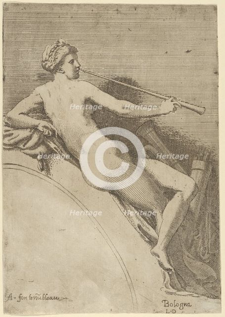 Euterpe, ca. 1540-45. Creator: Leon Davent.