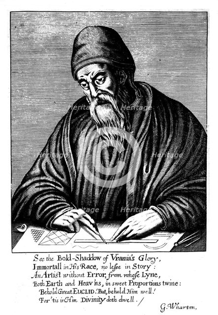 Euclid, Ancient Greek mathematician, 1661. Creator: Unknown.