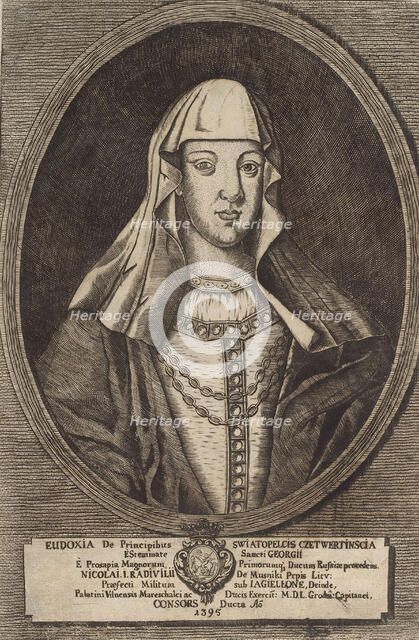 Eudoxia Radziwill. From: Icones Familiae Ducalis Radivilianae, 1758.