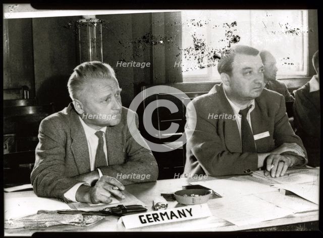 Eugen Sänger, Austrian aerospace engineer, c1950s. Creator: Unknown.