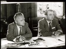 Eugen Sänger, Austrian aerospace engineer, c1950s. Creator: Unknown