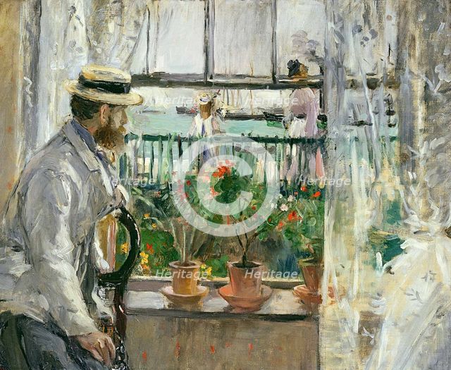 Eugène Manet on the Isle of Wight, 1875. Artist: Morisot, Berthe (1841-1895)