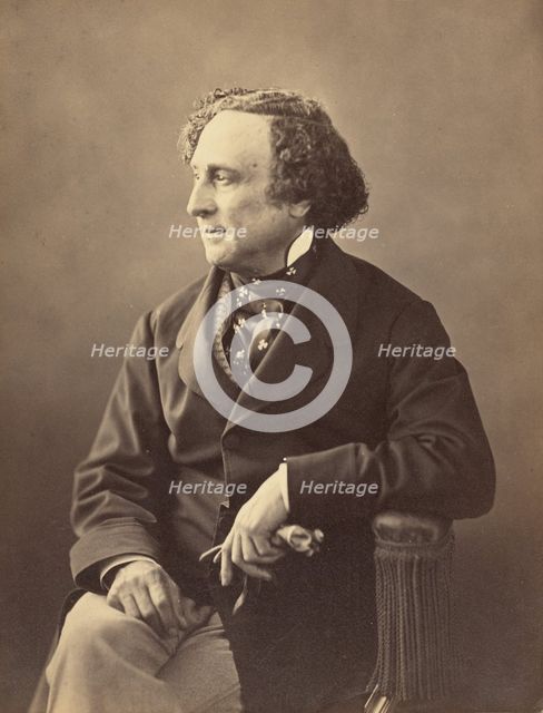 Eugène Chapus, homme de lettres, 1861-1869. Creator: Nadar.