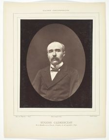 Eugène Clémenceau, c. 1876. Creator: Etienne Carjat