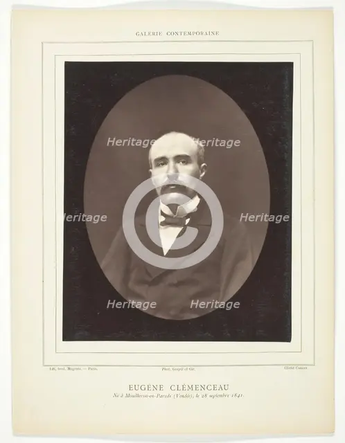 Eugène Clémenceau, c. 1876. Creator: Etienne Carjat.