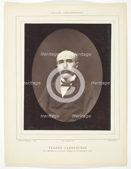 Eugène Clémenceau, c. 1876. Creator: Etienne Carjat.
