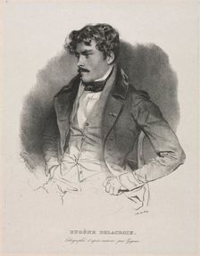 Eugène Delacroix. Creator: Jean Francois Gigoux (French, 1806-1894)