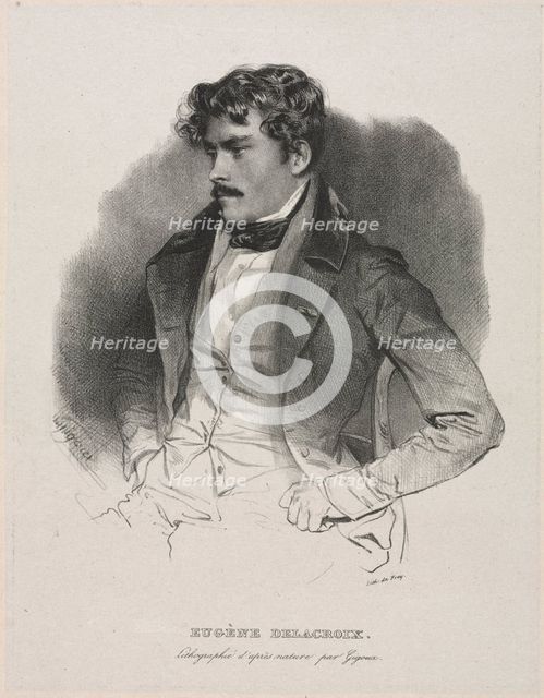 Eugène Delacroix. Creator: Jean Francois Gigoux (French, 1806-1894).