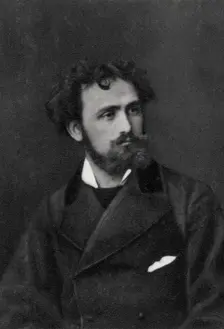 Eugene Delacroix, French artist, 1854