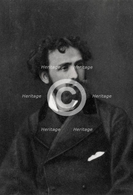 Eugene Delacroix, French artist, 1854. Artist: Unknown
