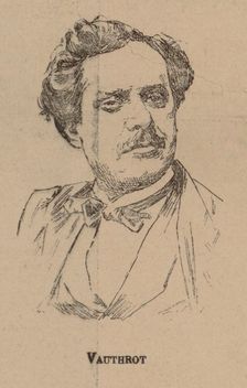 Eugène François Vauthrot (1825-1871) Portrait from the Program to Oper Tannhäuser by Richard Wagner