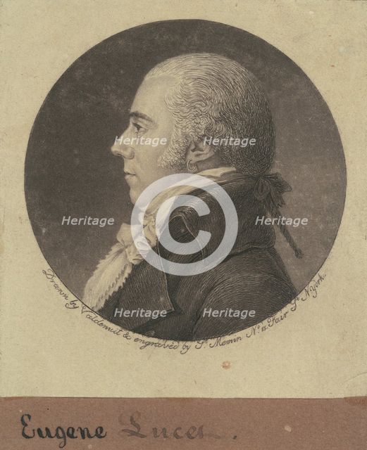 Eugene Lucet, 1796. Creator: Charles Balthazar Julien Févret de Saint-Mémin.