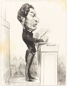 Eugène Rouher, 1850. Creator: Honore Daumier