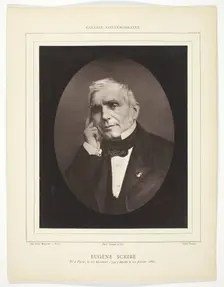 Eugène Scribe, c. 1858. Creator: Nadar