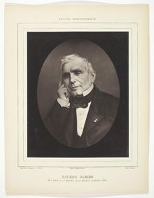 Eugène Scribe, c. 1858. Creator: Nadar