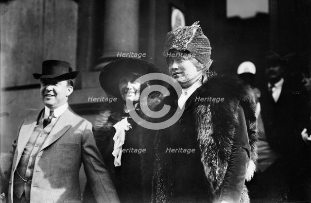 Eugene Walter, Mrs. Donald Brian, and Charlotte Walker, between c1910 and c1915. Creator: Bain News Service.