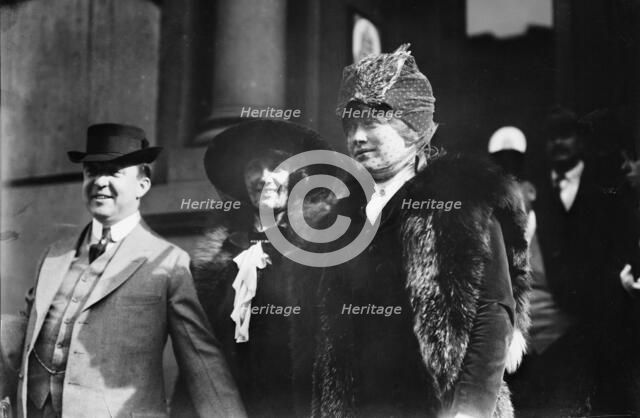 Eugene Walter, Mrs. Donald Brian, and Charlotte Walker, between c1910 and c1915. Creator: Bain News Service.