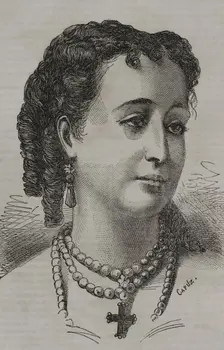 Eugénie de Montijo, Empress consort of the French (1853-70) as wife of Napoleon III (1808-73), 1870. Creator: Tomás Carlos Capuz