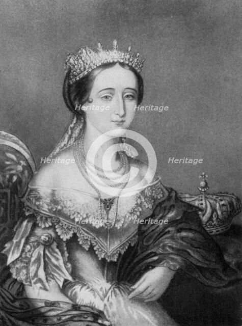 Eugenie de Montijo, Empress Consort of France c1853-1857, (1910).Artist: George Baxter