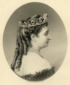 Eugenie, Empress Regent of France c1872. Creator: Francis Holl
