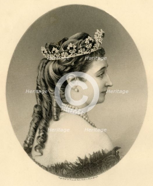 'Eugenie, Empress Regent of France', c1872. Creator: Francis Holl.