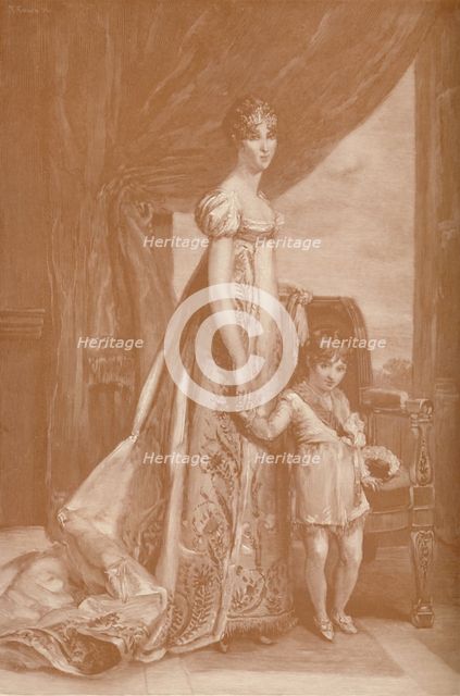 'Eugénie-Hortense De Beauharnais - Wife of Louis Bonaparte; Queen of Holland', 1807, (1896). Artist: Frank French.