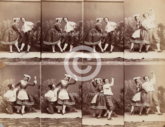 Eugénie Schlosser et Coralli, 1863. Creator: André-Adolphe-Eugène Disdéri.