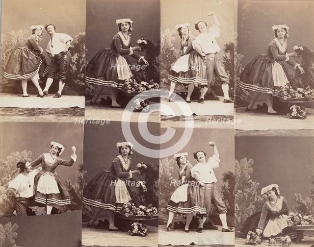 Eugénie Schlosser et Coralli, 1863. Creator: André-Adolphe-Eugène Disdéri.