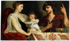 Eumenes and Roxana 17th century. Artist: Padovanino