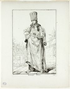 Eunuque Blanc, plate 22 from Caravanne du Sultan à la Mecque, 1748. Creator: Joseph-Marie Vien the Elder