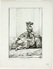 Eunuque Noir, plate 21 from Caravanne du Sultan à la Mecque, 1748. Creator: Joseph-Marie Vien the Elder