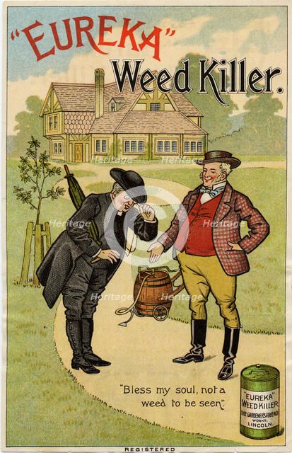Eureka Weed Killer, 19th century. Artist: Unknown