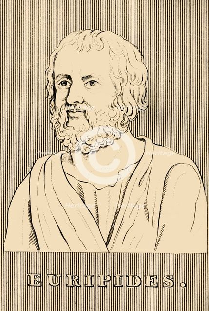 'Euripides',  (c480-406 BC), 1830. Creator: Unknown.