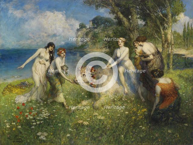 Europa and the Bull, 1910s. Creator: Leeke, Ferdinand (1859-1937).