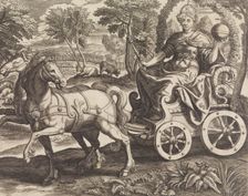 Europa from The Four Continents, 16th century. Creator: Julius Goltzius
