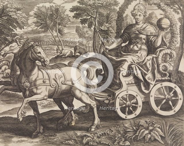 Europa from The Four Continents, 16th century. Creator: Julius Goltzius.